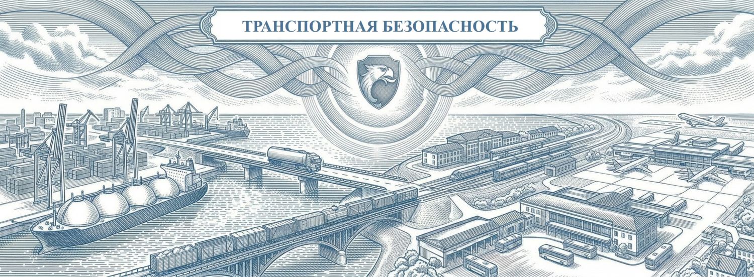 Обложка раздела: Транспортная безопасность объектов транспортной инфраструктуры (ОТИ) и транспортных средств (ТС) по 16-ФЗ. Комплексные услуги от оценки уязвимости до планов ОТБ. Корпоративный дизайн в синем (ультрамарин) и белом цветах, компания РосБезопасность.